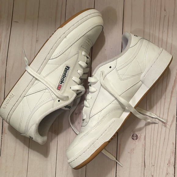 Reebok white court shoes size 10 - Picture 2 of 5